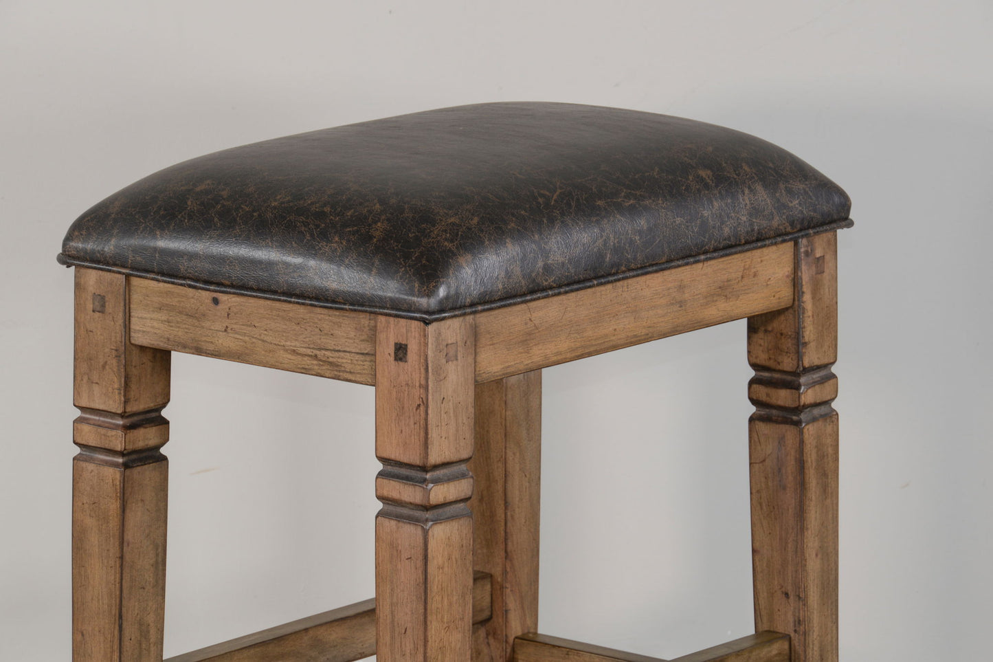 Doe Valley - Backless Stool With Cushion Seat (Set of 2) - Buckskin