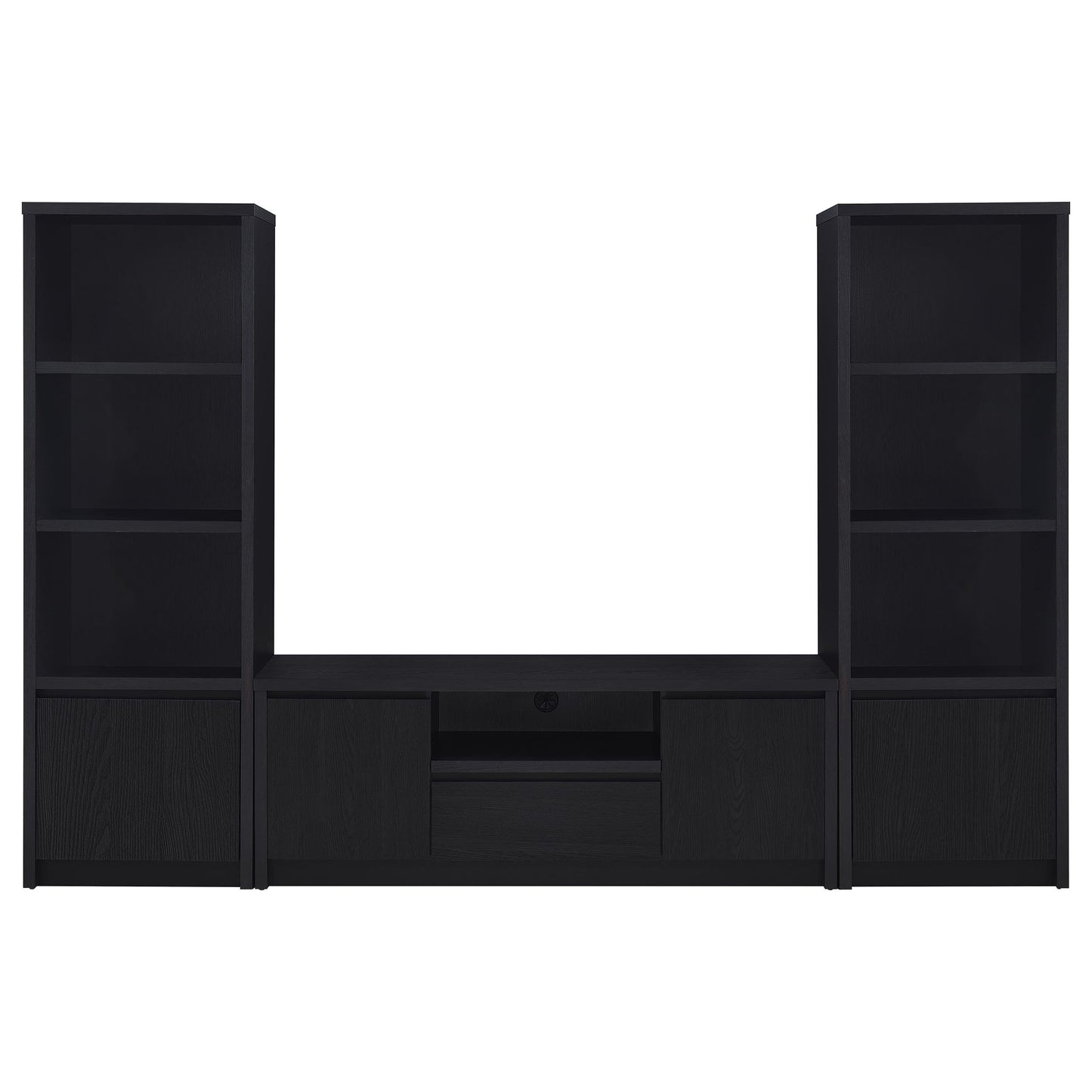 Winfield 3-piece Entertainment Center 60-inch TV Stand Black