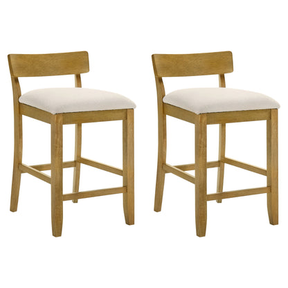 Merie - Modern Transitional Wood Counter Height Kitchen Bar Stool