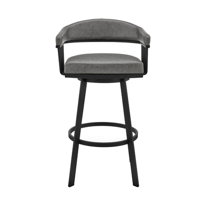 Bronson - Swivel Bar Stool - Black Finish