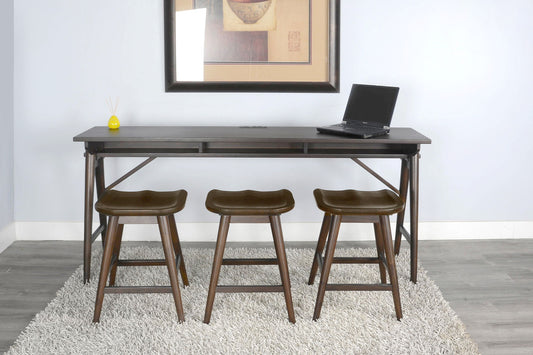 Americana - Console Table With USB Power Pack - Dark Brown