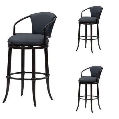 Otis - Upholstered Swivel Bar Height Barstool