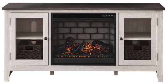 Dorrinson - TV Stand With Fireplace Insert