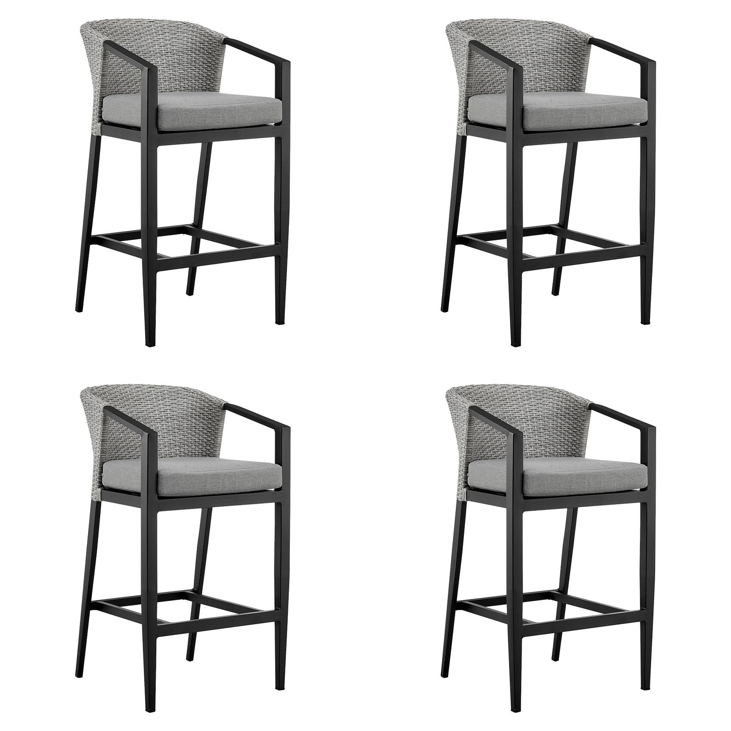 Palma - Outdoor Patio Counter Height Bar Stool Set