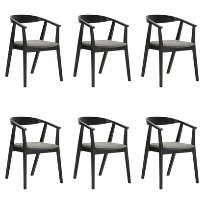 Santana - Wood Dining Chair With Black Frame