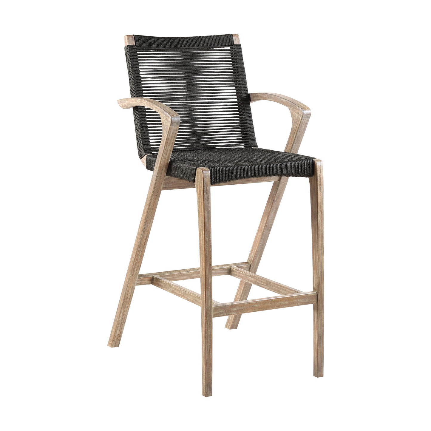 Nabila - Outdoor Rope And Wood Stool