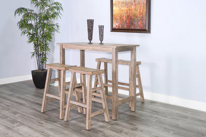 Marina - Bench With Wood Seat