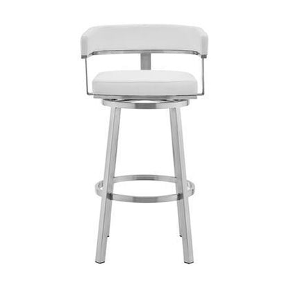 Cohen - Brushed Stainless Steel Swivel Bar Stool