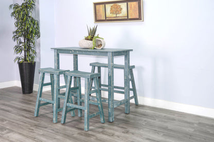 Marina - Bench With Wood Seat
