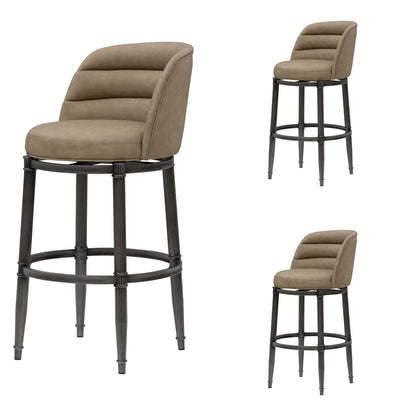 Eunice - Faux Leather Upholstered Swivel Barstool