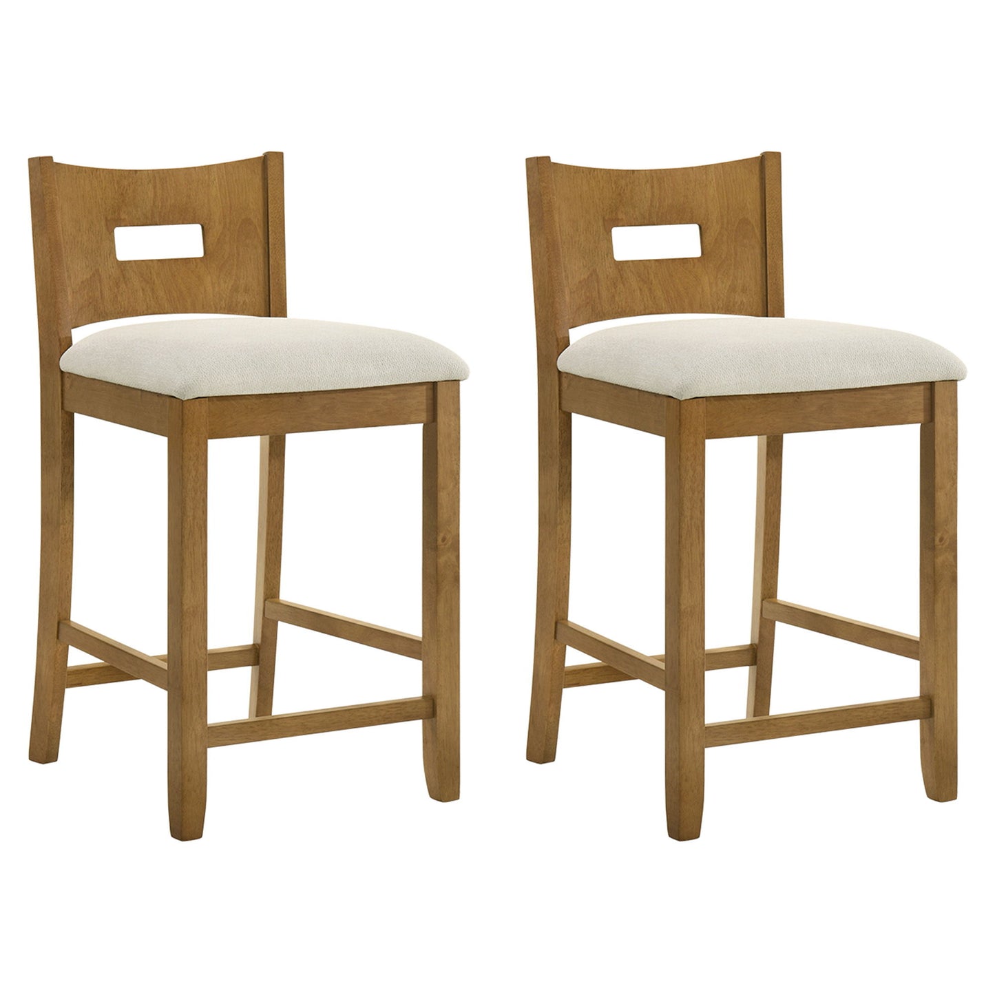 Ren - 30" Bar Height Rubberwood Barstool