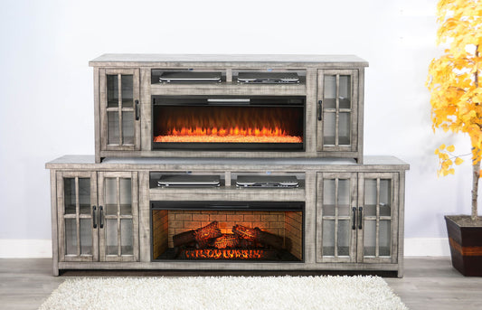 Alpine - 98" Media Console - Gray