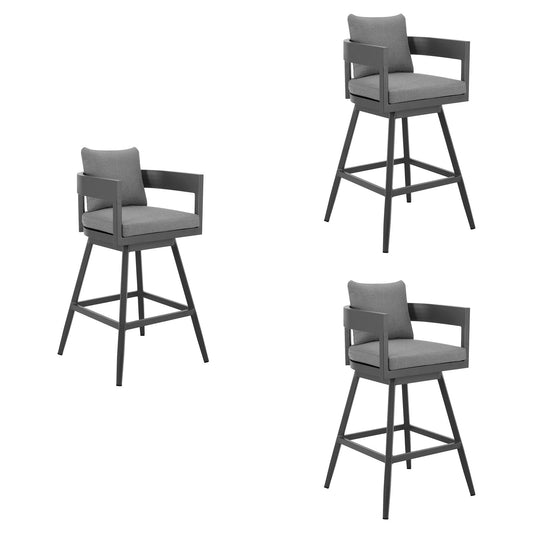 Menorca - Outdoor Patio Swivel Counter Stool Set