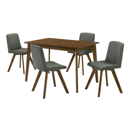 Gina - 5-Piece Rectangular Dining Set With Upholstered Chairs