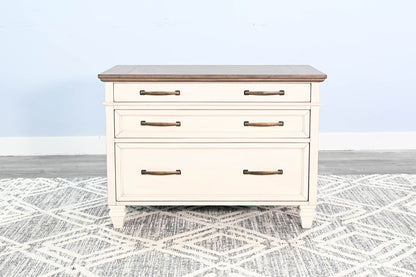Pasadena - Lateral File Cabinet - Buckskin / Marble White