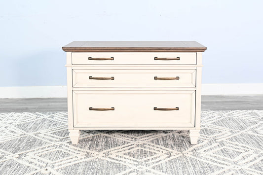 Pasadena - Lateral File Cabinet - Buckskin / Marble White