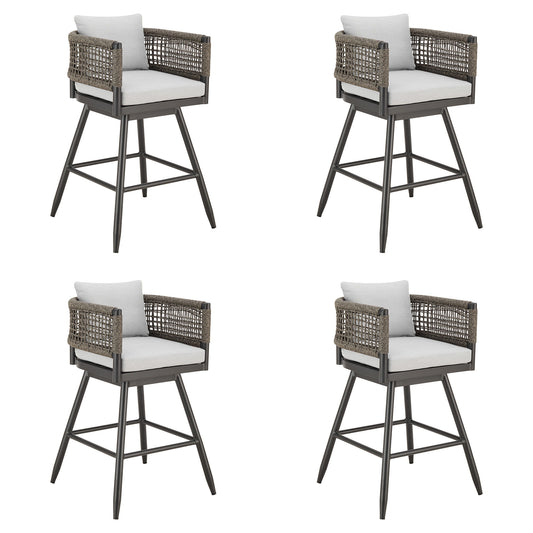 Alegria - Outdoor Patio Swivel Bar Stool Set