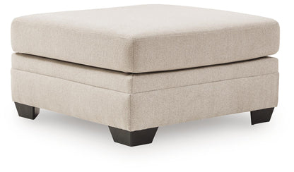 Mandi Point - Oversized Accent Ottoman - Marble