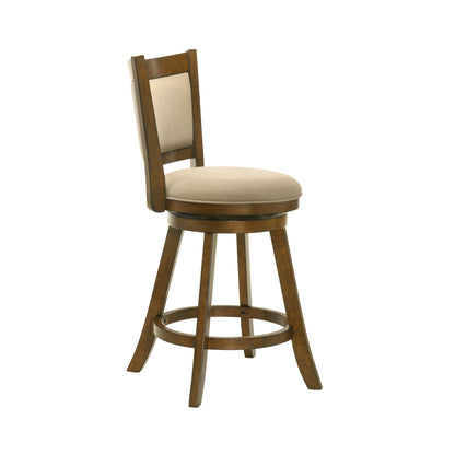 Aiden - Modern Farmhouse Swivel Wood Counter Height Kitchen Bar Stool