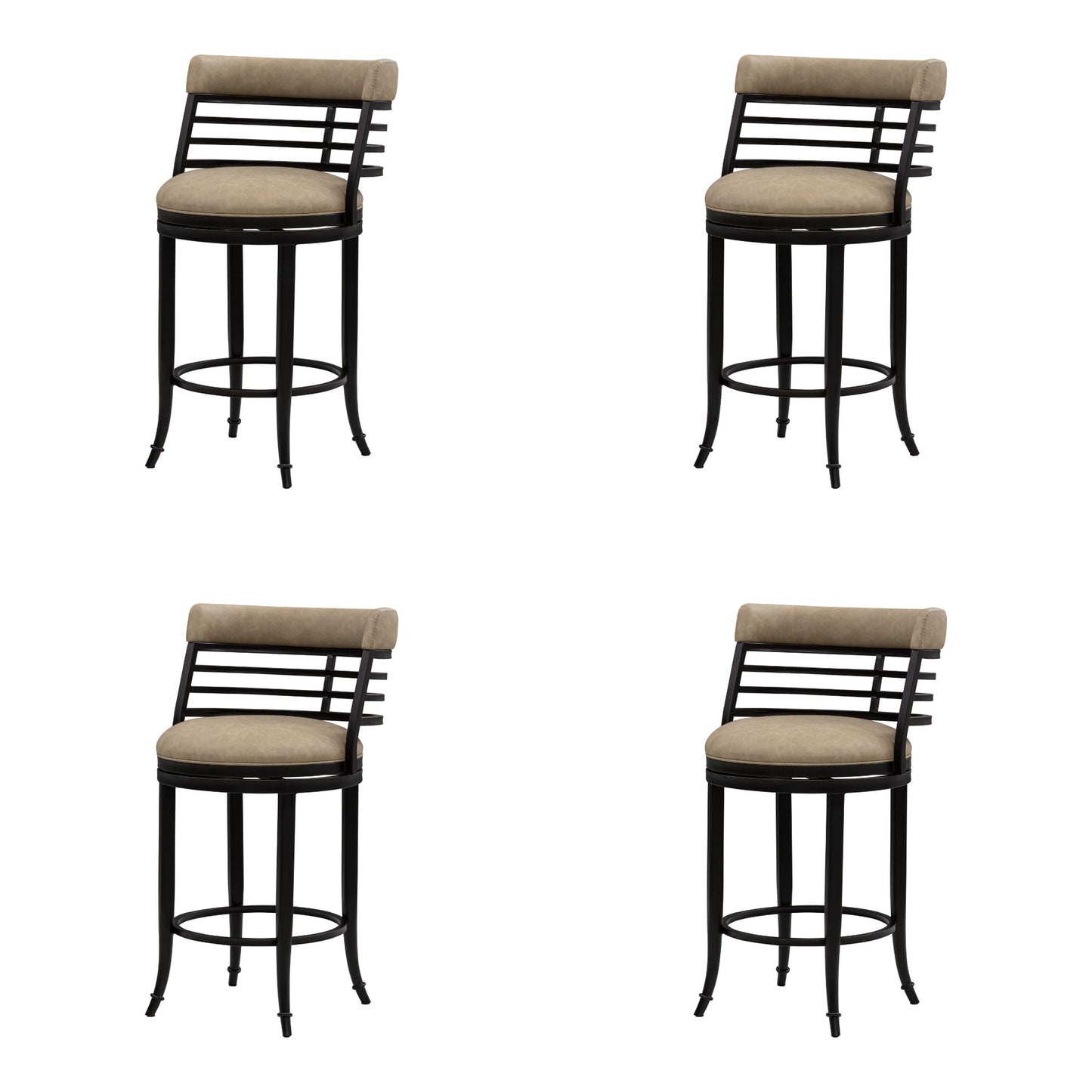 Telia - Upholstered Swivel Counter Height Barstool