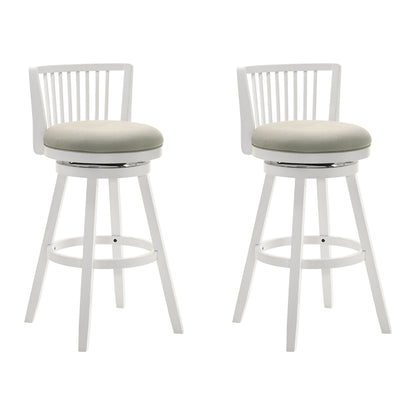 Harper - 30" Amber Glow Bar Height Rubberwood Swivel Barstool