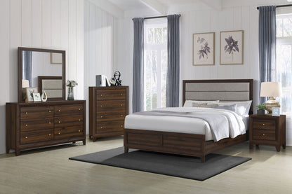 Welsley 5-piece Queen Bedroom Set Walnut