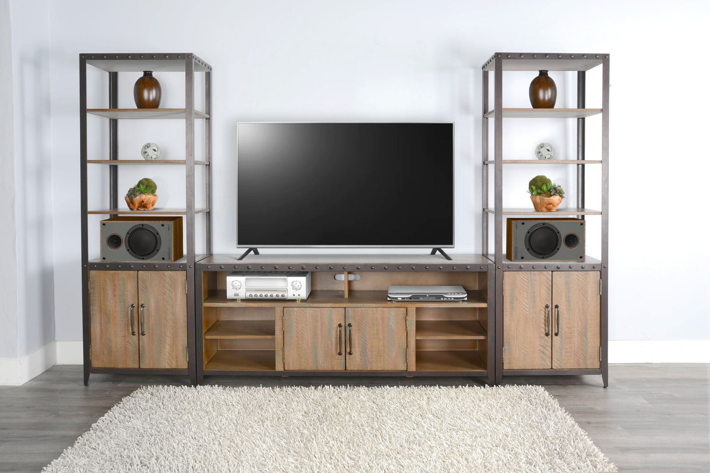 San Diego - Media Console - Antique Brown