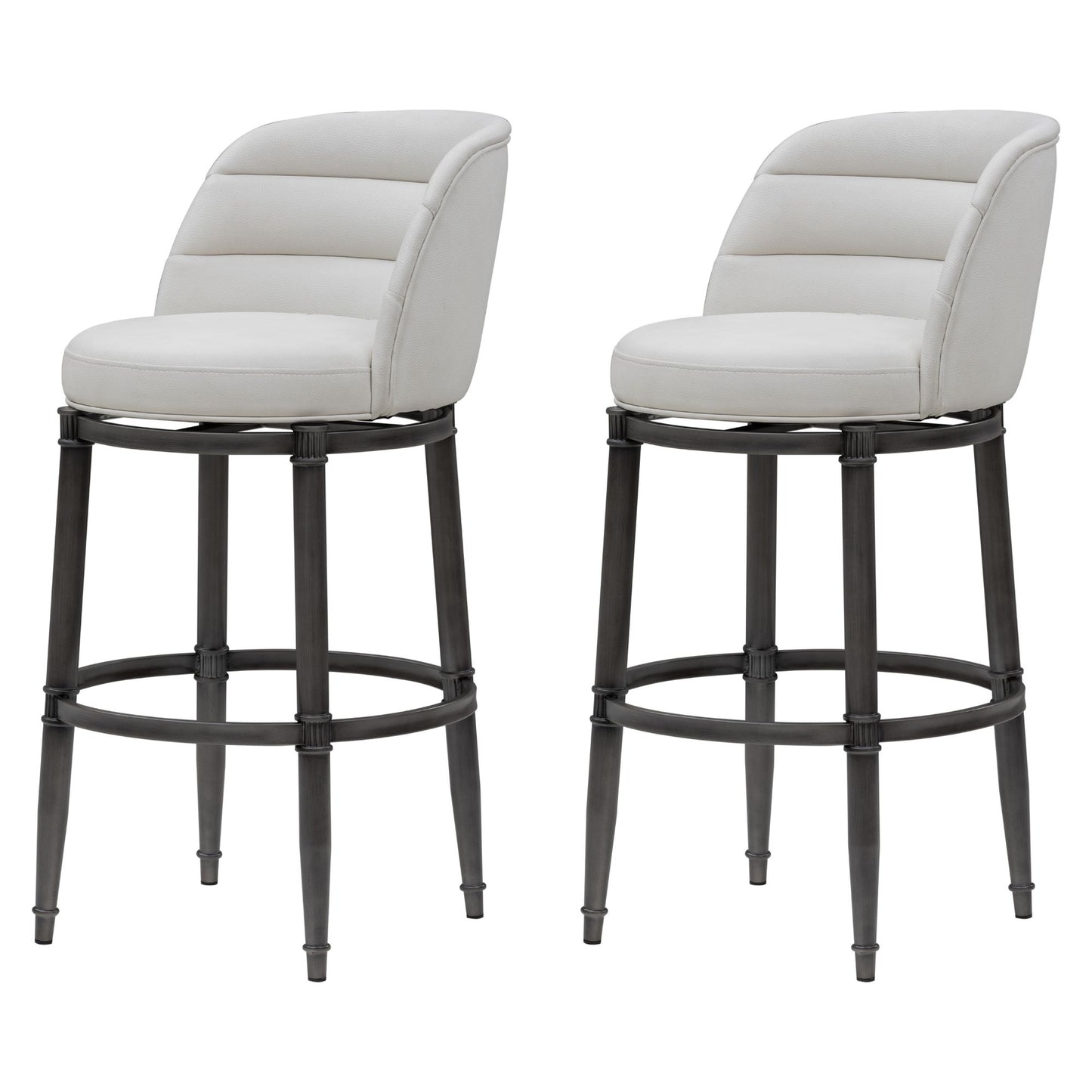Eunice - Faux Leather Upholstered Swivel Barstool