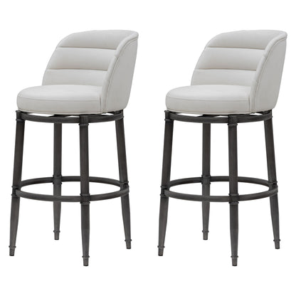 Eunice - Faux Leather Upholstered Swivel Barstool