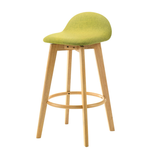 Vera - Upholstered Wood Counter Height Barstool