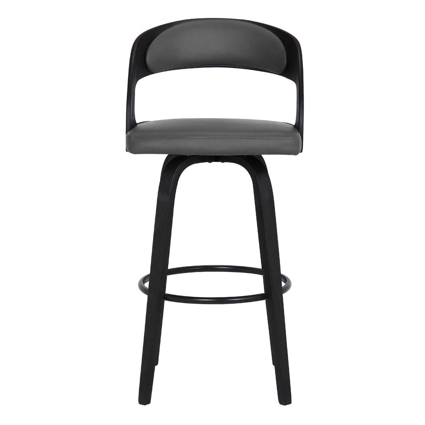 Shelly - 26" Counter Height Swivel Bar Stool With Black Frame