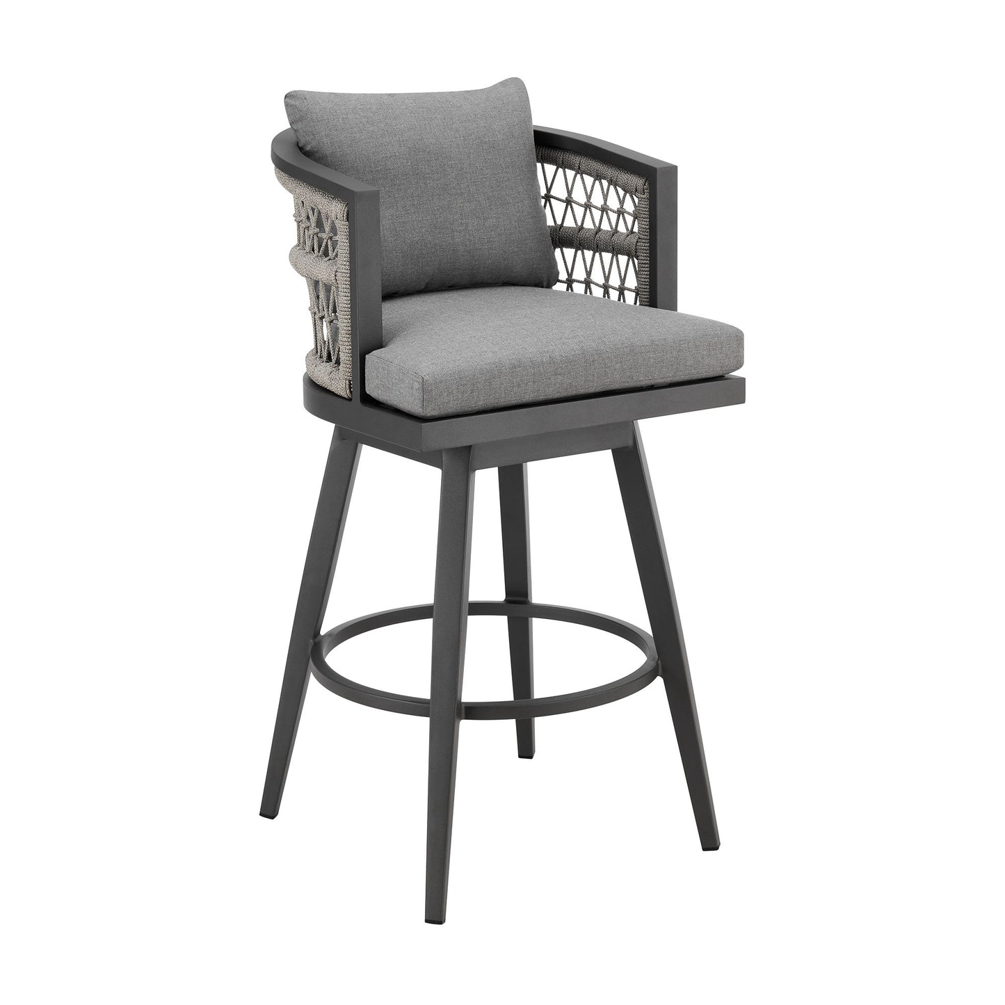 Zella - Outdoor Patio Swivel Counter Stool Set
