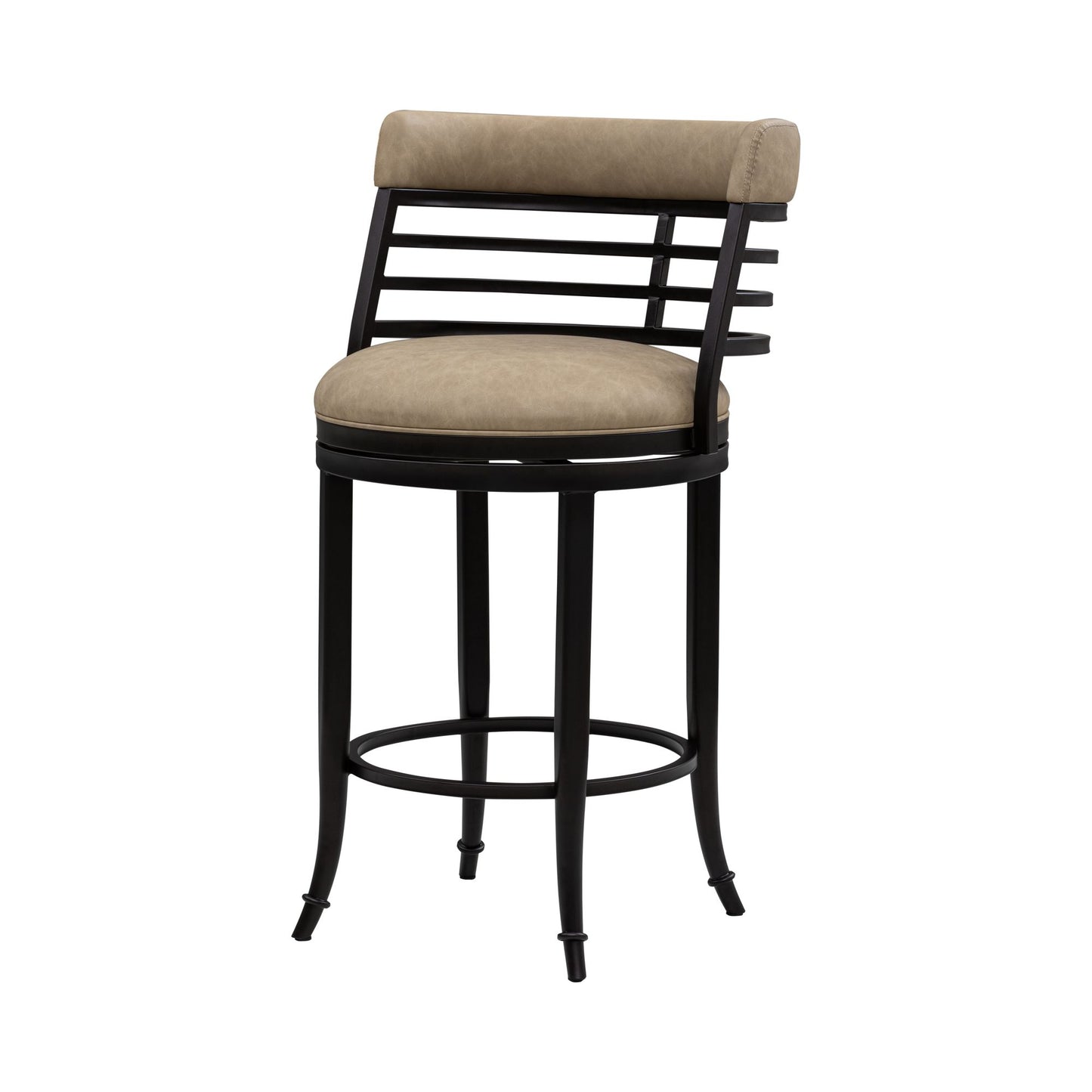 Telia - Upholstered Swivel Counter Height Barstool