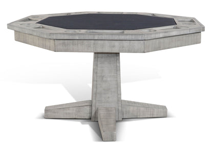 Alpine - Reversible Game And Dining Poker Table - Gray