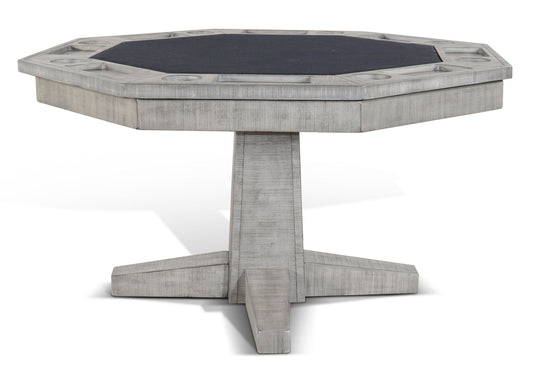 Alpine - Reversible Game And Dining Poker Table - Gray