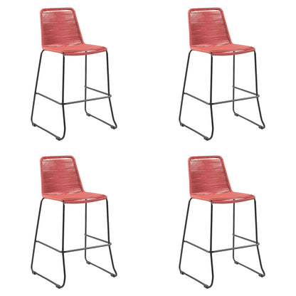 Shasta - 30" Outdoor Metal And Rope Stackable Barstool