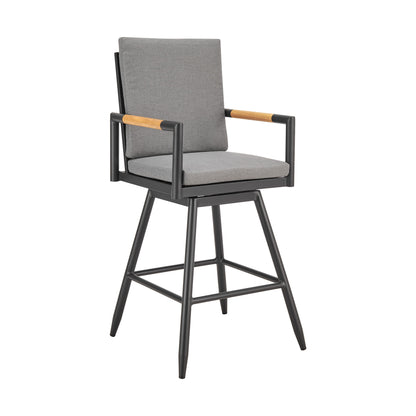 Crown - Outdoor Patio Swivel Bar Stool Set