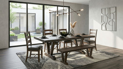 Homestead - Yellowstone Dining Table With Extensions With Folding Leaves - Tobacco Leaf