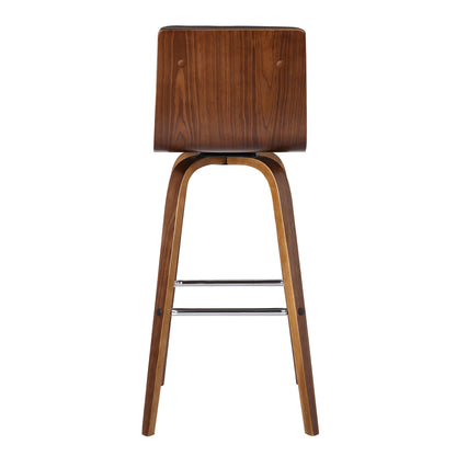 Vienna - 30" Swivel Bar Stool - Walnut Wood