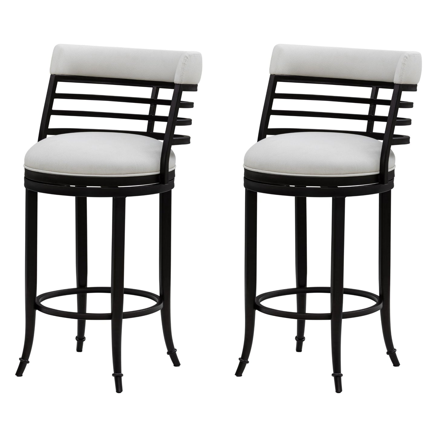 Telia - Upholstered Swivel Bar Height Barstool