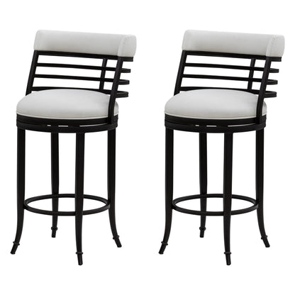 Telia - Upholstered Swivel Bar Height Barstool