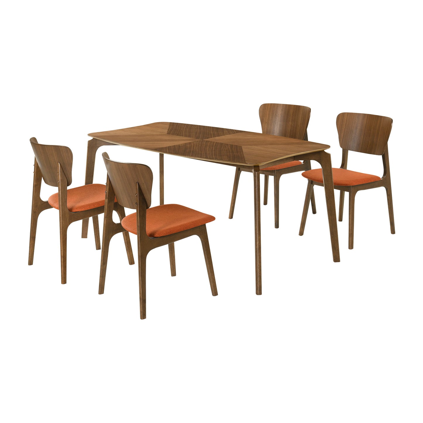Kalia - Dining Set With Walnut Table
