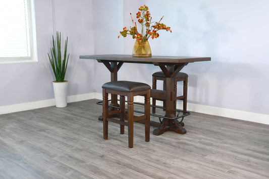 Homestead - Rectangular Pub Table - Tobacco Leaf