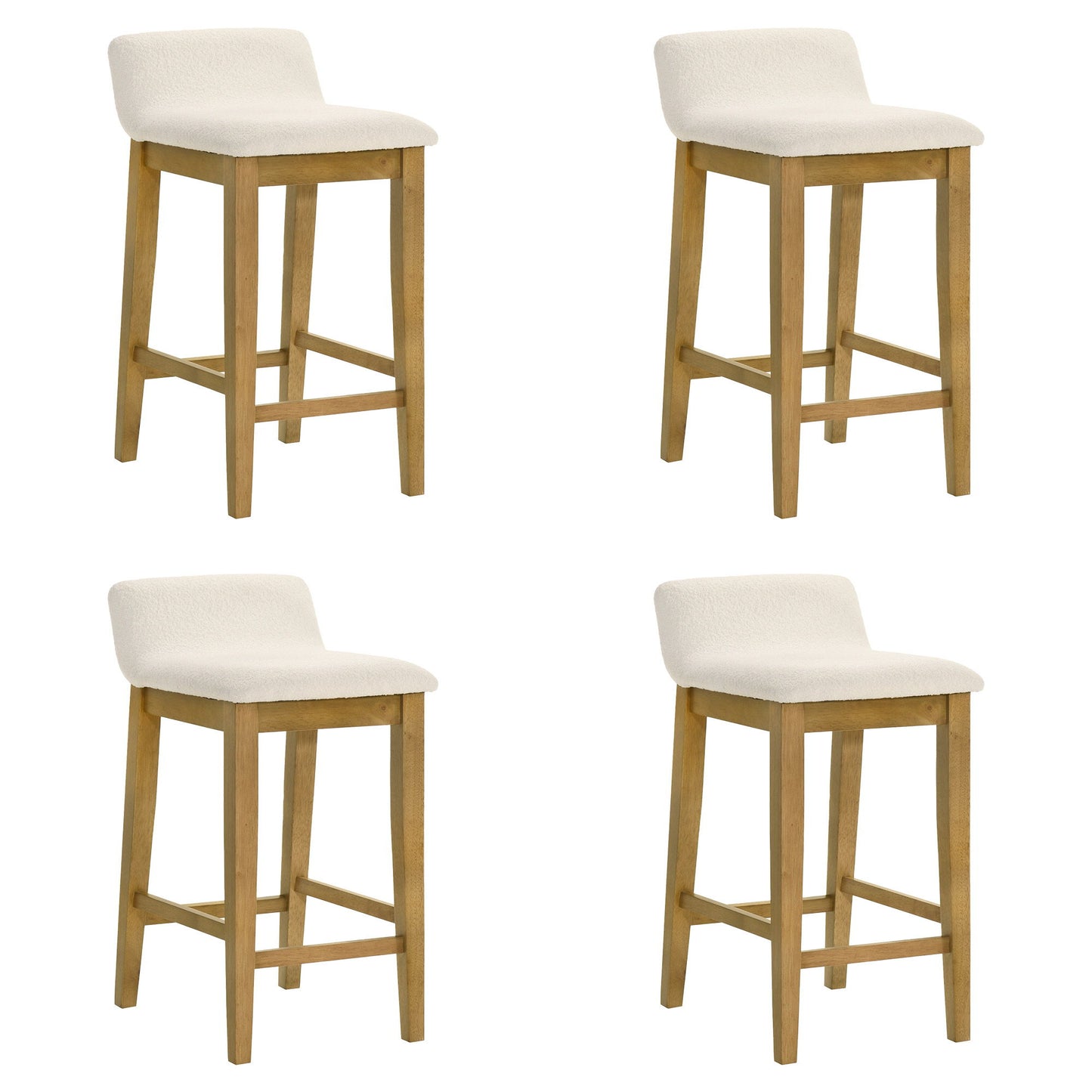 Annikah - Modern Transitional Wood Counter Height Kitchen Bar Stool