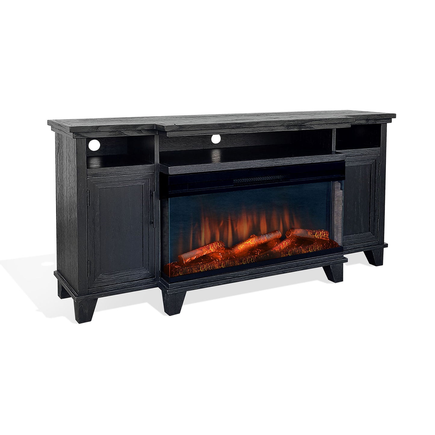 Adrian - Media Console Only (for 2001B-36P Insert) - Black
