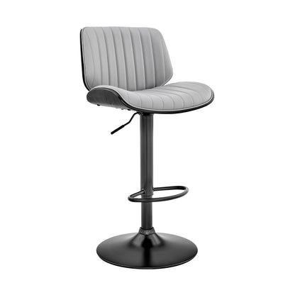 Brock - Adjustable Bar Stool With Black Base