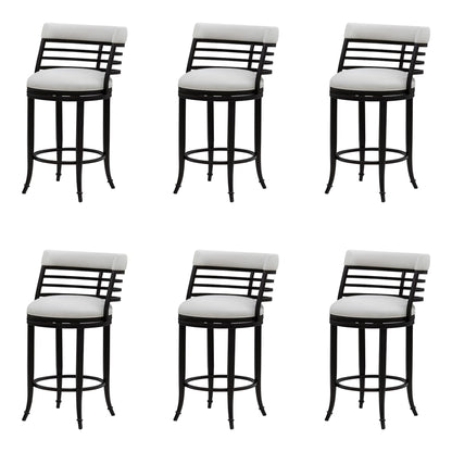 Telia - Upholstered Swivel Counter Height Barstool