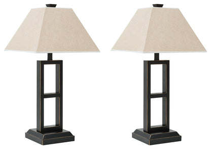 Deidra - Metal Table Lamp (Set of 2) - Black