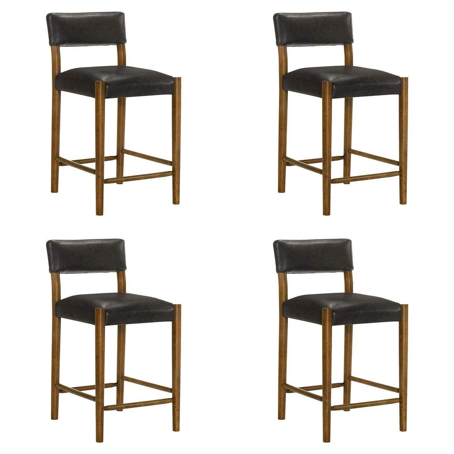 Bennet - Modern Wood Counter Height Kitchen Bar Stool
