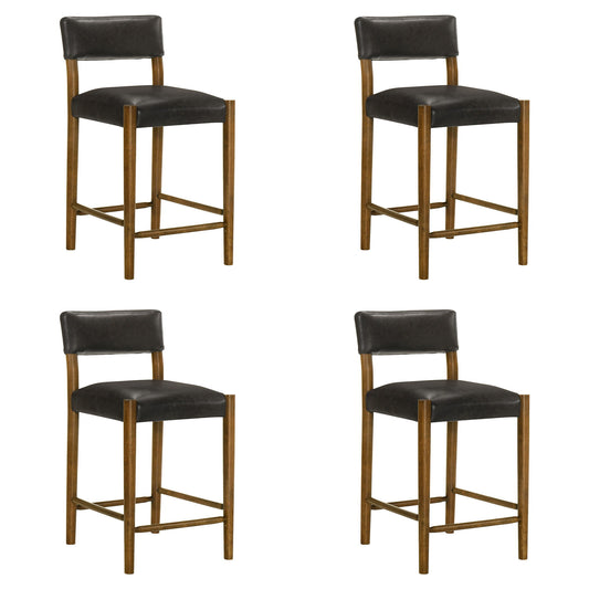 Bennet - Modern Wood Counter Height Kitchen Bar Stool
